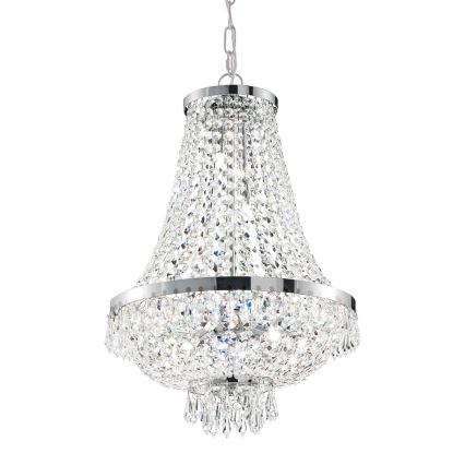 Ideal Lux - LED Κρυστάλλινο κρεμαστό φωτιστικό οροφής  CAESAR 12xG9/3W/230V διάμετρος 55 cm γυαλιστερό χρώμιο