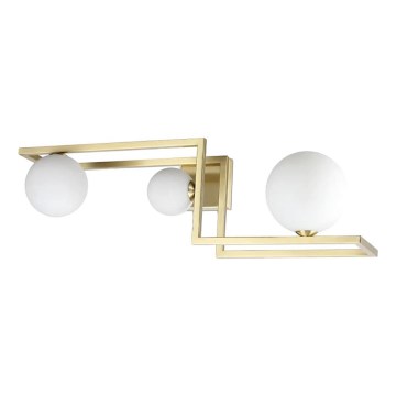 Ideal Lux - LED Πλαφονιέρα οροφής ANGOLO 3xG9/3W/230V ορείχαλκος