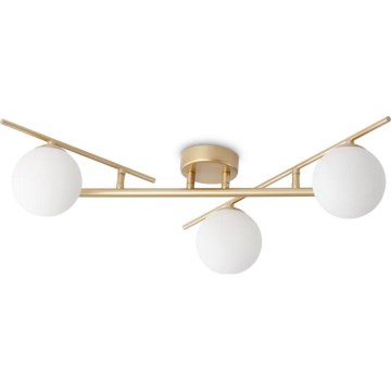 Ideal Lux - LED Πλαφονιέρα οροφής ATLAS 3xG9/3W/230V χρυσό