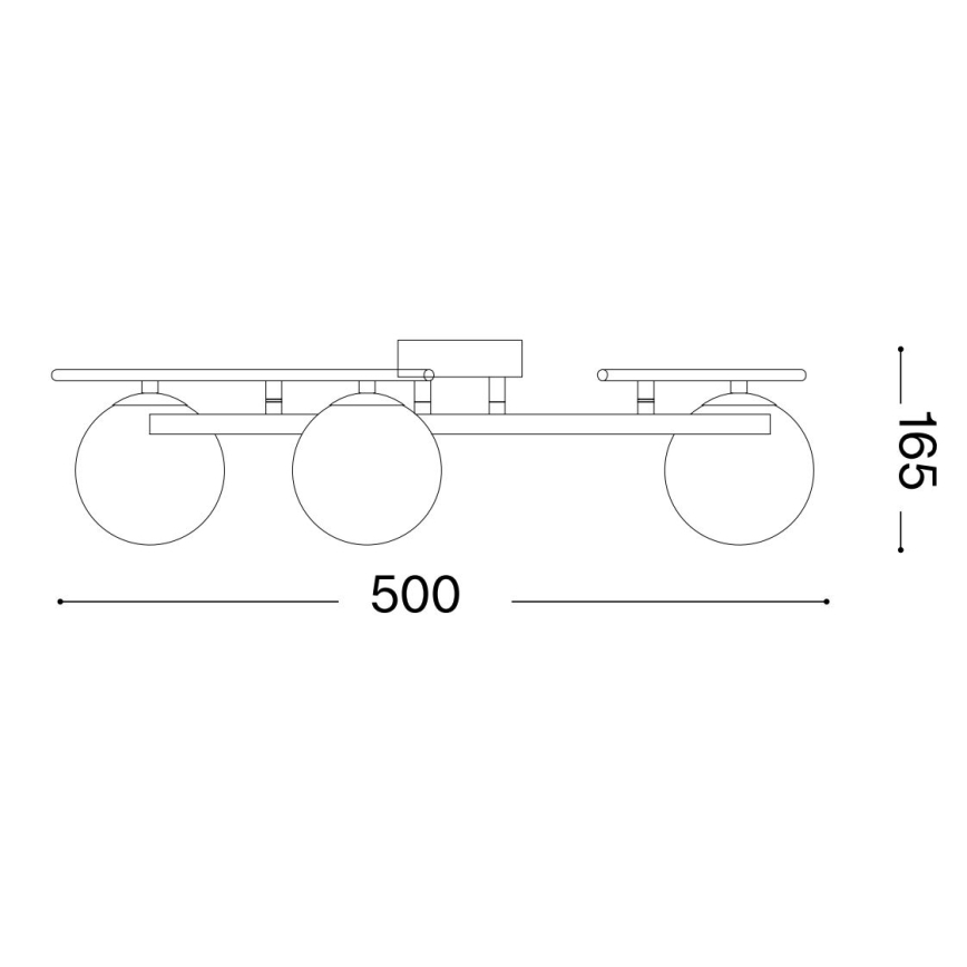Ideal Lux - LED Πλαφονιέρα οροφής ATLAS 3xG9/3W/230V χρυσό