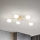 Ideal Lux - LED Πλαφονιέρα οροφής HERMES 5xG9/3W/230V διάμετρος 90 cm χρυσό
