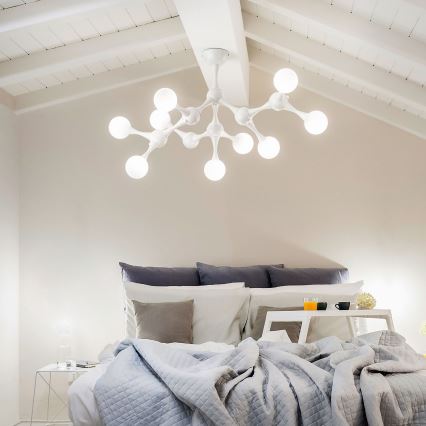 Ideal Lux - LED Πλαφονιέρα οροφής NODINO 9xG9/3W/230V λευκό