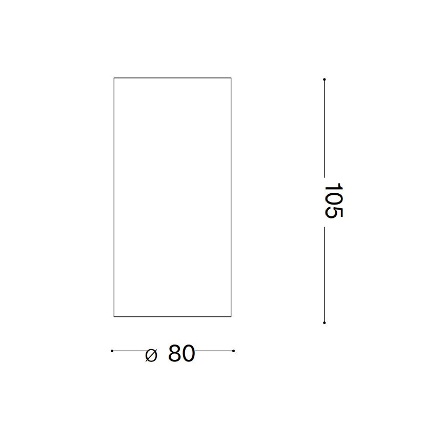 Ideal Lux - LED Σποτ NITRO LED/10W/230V διάμετρος 8 cm CRI 90 λευκό