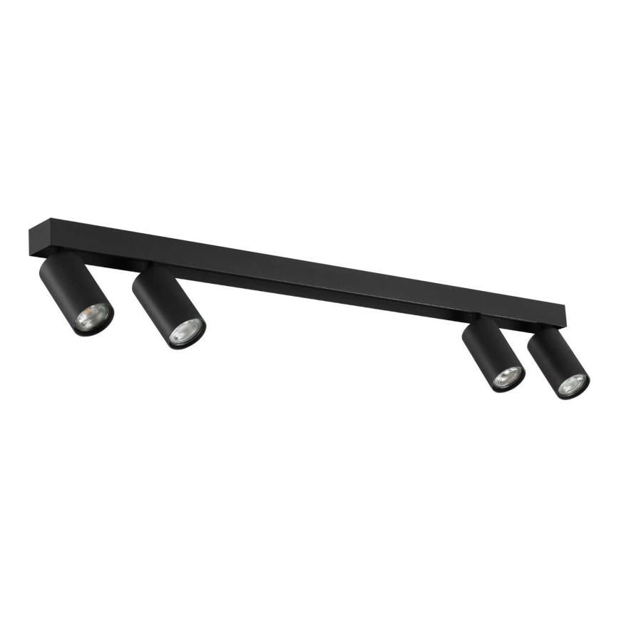 Ideal Lux - LED Σποτ PROFILO 4xGU10/7W/230V CRI 90 μαύρο
