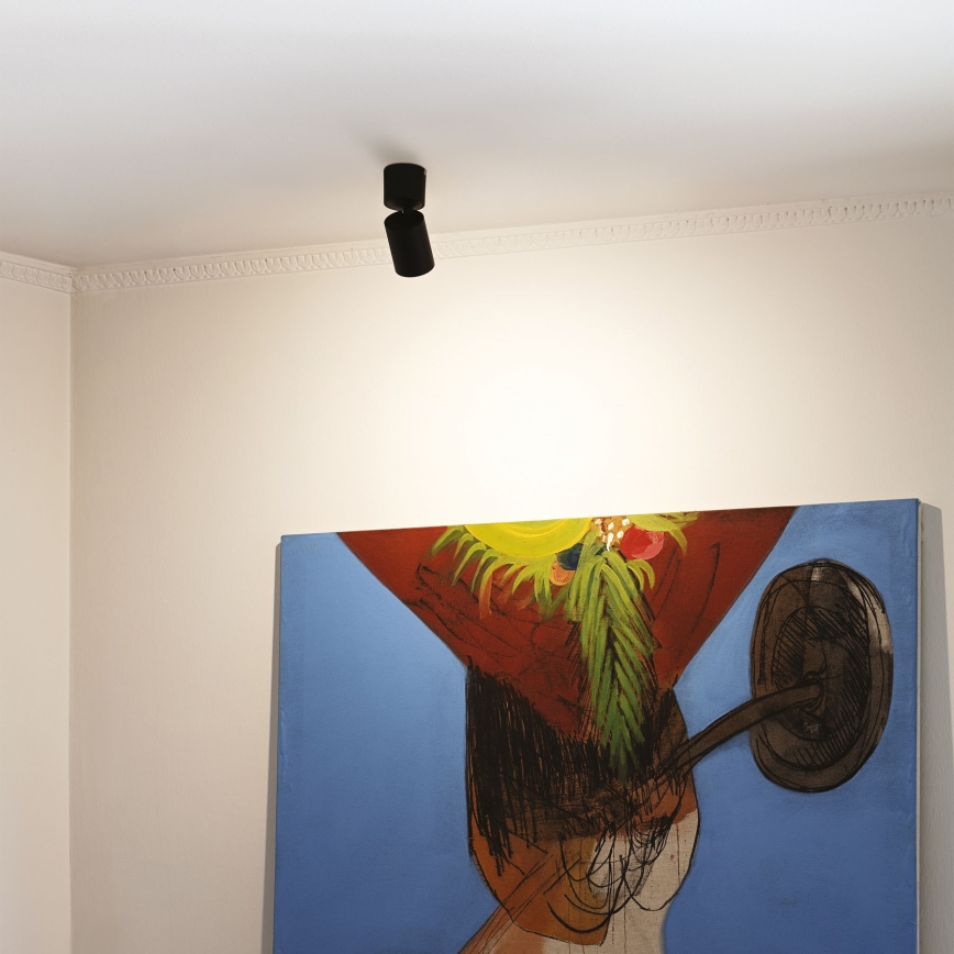 Ideal Lux - LED Σποτ TOBY 1xGU10/7W/230V CRI 90 μαύρο