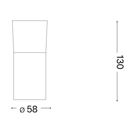 Ideal Lux - LED Σποτ TOBY 1xGU10/7W/230V CRI 90 μαύρο