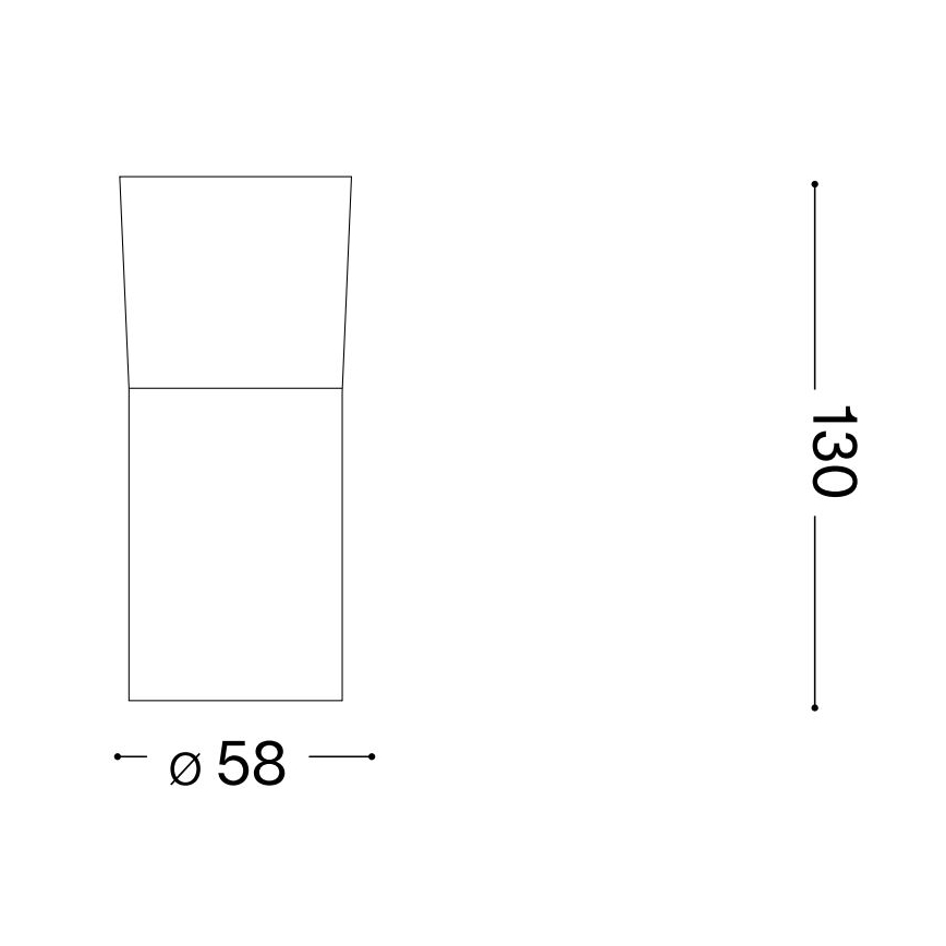 Ideal Lux - LED Σποτ TOBY 1xGU10/7W/230V CRI 90 μαύρο