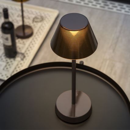 Ideal Lux - LED Φωτιστικό αφής ντιμαριζόμενο LOLITA LED/2,8W/5V 2200 mAh IP54 καφέ