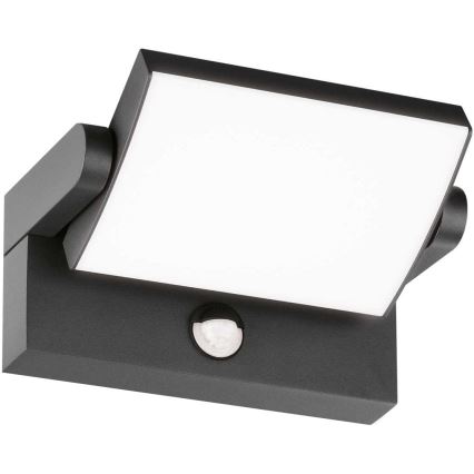 Ideal Lux - LED Φωτιστικό τοίχου εξωτερικού χώρου με αισθητήρα SWIPE LED/21W/230V CRI 90 IP54 ανθρακί