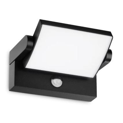 Ideal Lux - LED Φωτιστικό τοίχου εξωτερικού χώρου με αισθητήρα SWIPE LED/21W/230V CRI 90 IP54 μαύρο