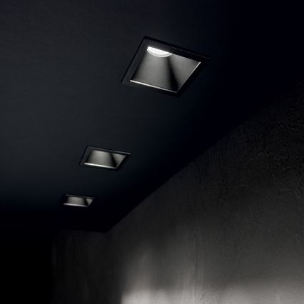 Ideal Lux - Χωνευτό LED φωτιστικό οροφής GAME TRIM LED/11W/230V 3000K CRI 90 8,4x8,4 cm IP40 μαύρο