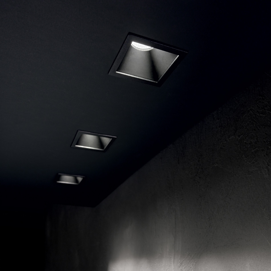 Ideal Lux - Χωνευτό LED φωτιστικό οροφής GAME TRIM LED/11W/230V 3000K CRI 90 8,4x8,4 cm IP40 μαύρο