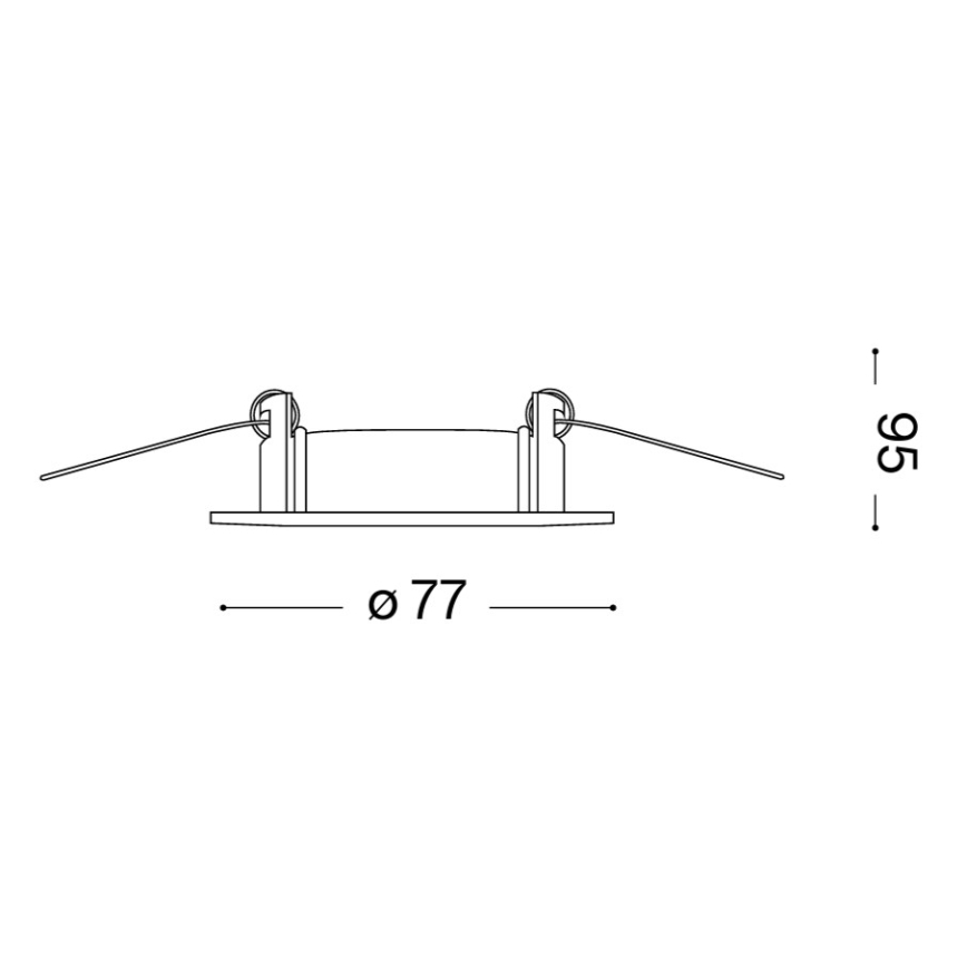 Ideal Lux - Σετ 3x χωνευτά φωτιστικά JAZZ 1xGU10/50W/230V Ø 7,7 cm μπρονζέ