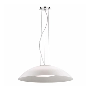 Ideal Lux - Πολυέλαιος LENA με καλώδιο 3xE27/60W/230V διάμ. 64 cm λευκό