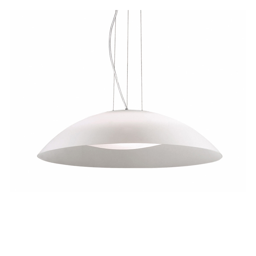 Ideal Lux - Πολυέλαιος LENA με καλώδιο 3xE27/60W/230V διάμ. 64 cm λευκό