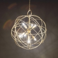 Ideal Lux - Πολυέλαιος με αλυσίδα KONSE 7xE27/60W/230V Ø 80 εκ. χρυσός