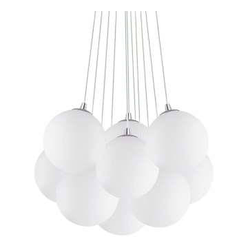 Ideal Lux - Πολυέλαιος με καλώδιο MAPA 11xE14/40W/230V Ø 58 εκ. λευκό