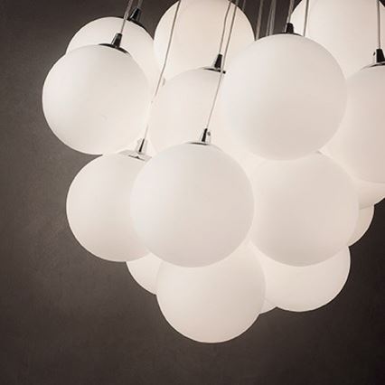 Ideal Lux - Πολυέλαιος με καλώδιο MAPA 11xE14/40W/230V Ø 58 εκ. λευκό