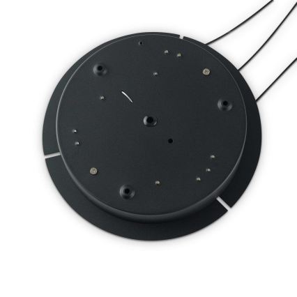 Ideal Lux - Ρυθμιζόμενος LED πολυέλαιος με καλώδιο OZ LED/48W/230V Ø 60 cm CRI 90 μαύρο