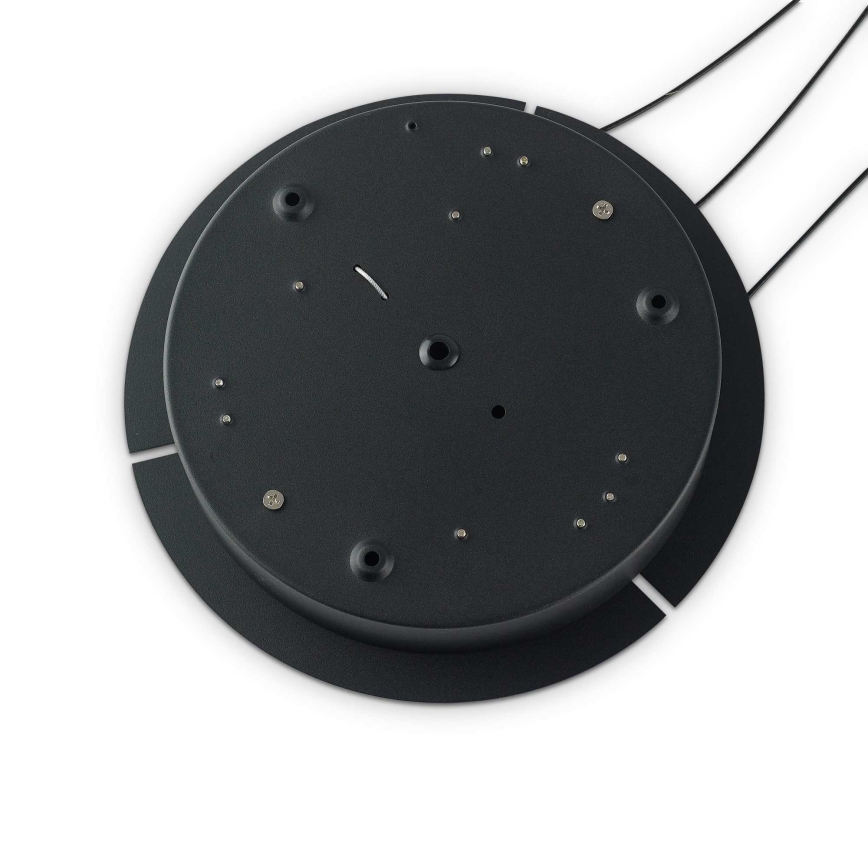 Ideal Lux - LED Ρυθμιζόμενο κρεμαστό φωτιστικό σε καλώδιο OZ LED/55W/230V Ø 80 cm CRI 90 μαύρο