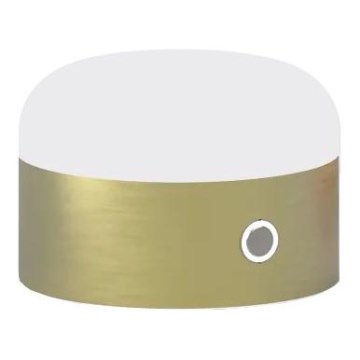 Ideal Lux - Ρυθμιζόμενο LED επιτραπέζιο φωτιστικό αφής MIGNON LED/5W/5V 1500 mAh διάμ. 10 εκ. CRI 90 ορείχαλκος