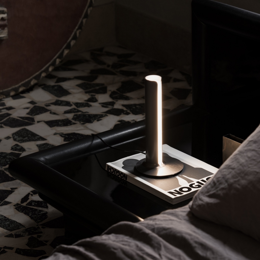 Ideal Lux - Ρυθμιζόμενο LED επιτραπέζιο φωτιστικό DORICA LED/8W/230V CRI 90 μαύρο