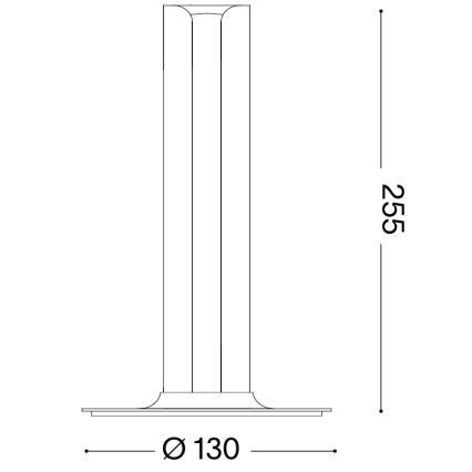 Ideal Lux - Ρυθμιζόμενο επιτραπέζιο φωτιστικό LED DORICA LED/8W/230V CRI 90 γκρι