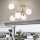 Ideal Lux - Επιφανειακός πολυέλαιος NODI 5xE14/28W/230V 50x55 cm ορείχαλκος/λευκό
