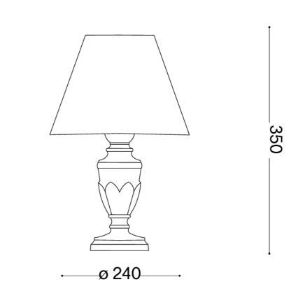 Ideal Lux - Επιτραπέζιο φωτιστικό FIRENZE 1xE14/40W/230V χρυσό