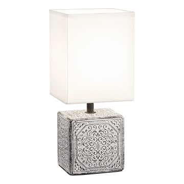 Ideal Lux - Επιτραπέζιο φωτιστικό KALI 1xE14/40W/230V λευκό/γκρι