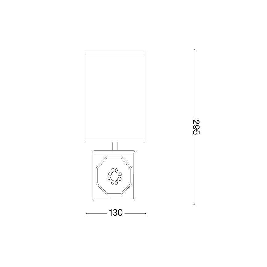 Ideal Lux - Επιτραπέζιο φωτιστικό KALI 1xE14/40W/230V λευκό/γκρι