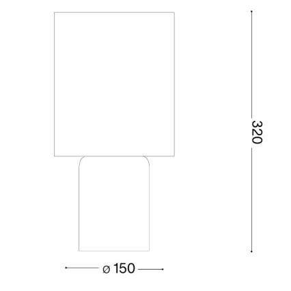 Ideal Lux - Επιτραπέζιο φωτιστικό KALI 1xE14/40W/230V σε κρεμ απόχρωση