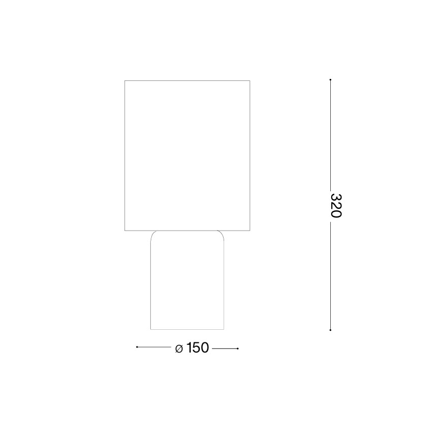 Ideal Lux - Επιτραπέζιο φωτιστικό KALI 1xE14/40W/230V σε κρεμ απόχρωση