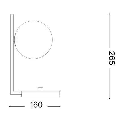 Ideal Lux - Επιτραπέζιο φωτιστικό LED BIRDS 1xG9/3W/230V μαύρο/χρυσό