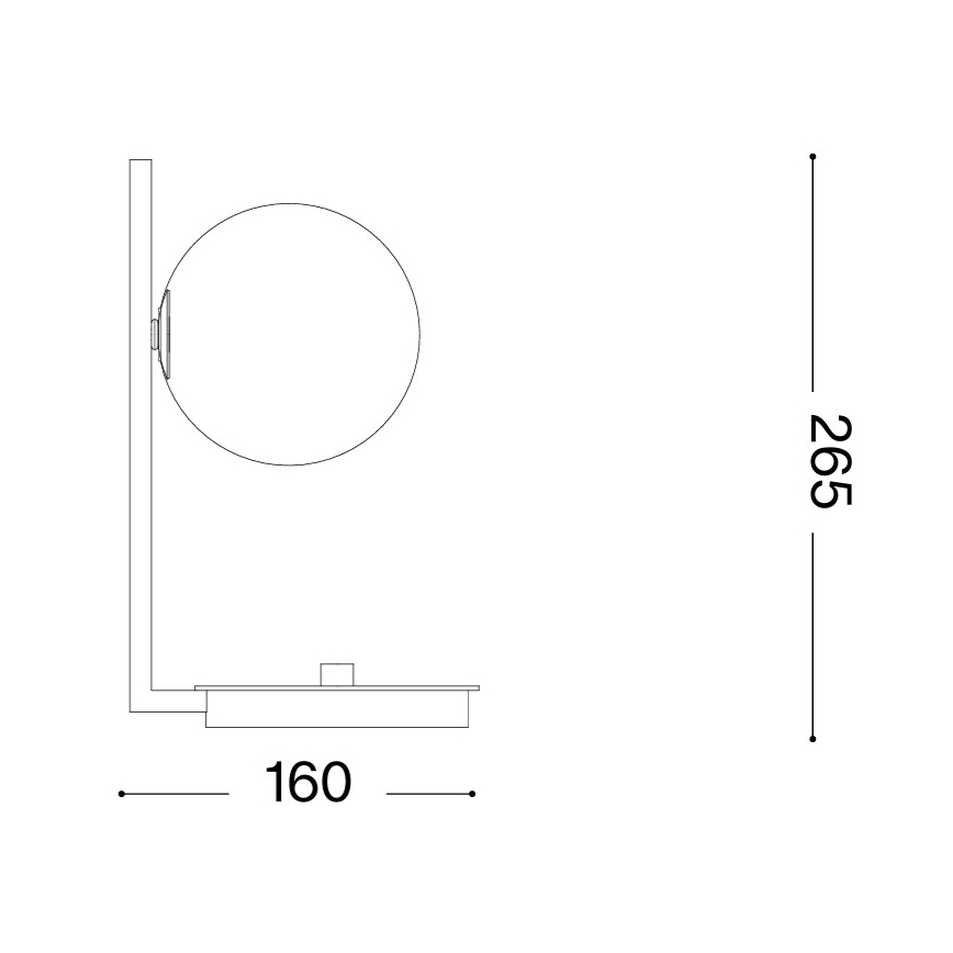 Ideal Lux - Επιτραπέζιο φωτιστικό LED BIRDS 1xG9/3W/230V μαύρο/χρυσό
