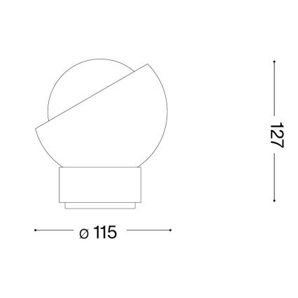 Ideal Lux - Επιτραπέζιο φωτιστικό LED BLOOM 1xG9/3W/230V μαύρο