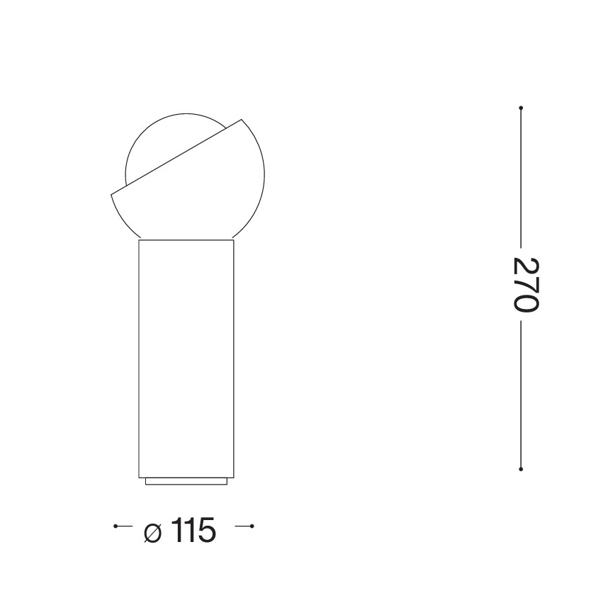 Ideal Lux - Επιτραπέζιο φωτιστικό LED BLOOM 1xG9/3W/230V χρυσό/καπνιστό μπεζ
