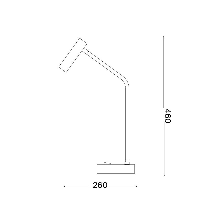Ideal Lux - Επιτραπέζιο φωτιστικό LED EASY LED/3,5W/230V CRI 90 λευκό