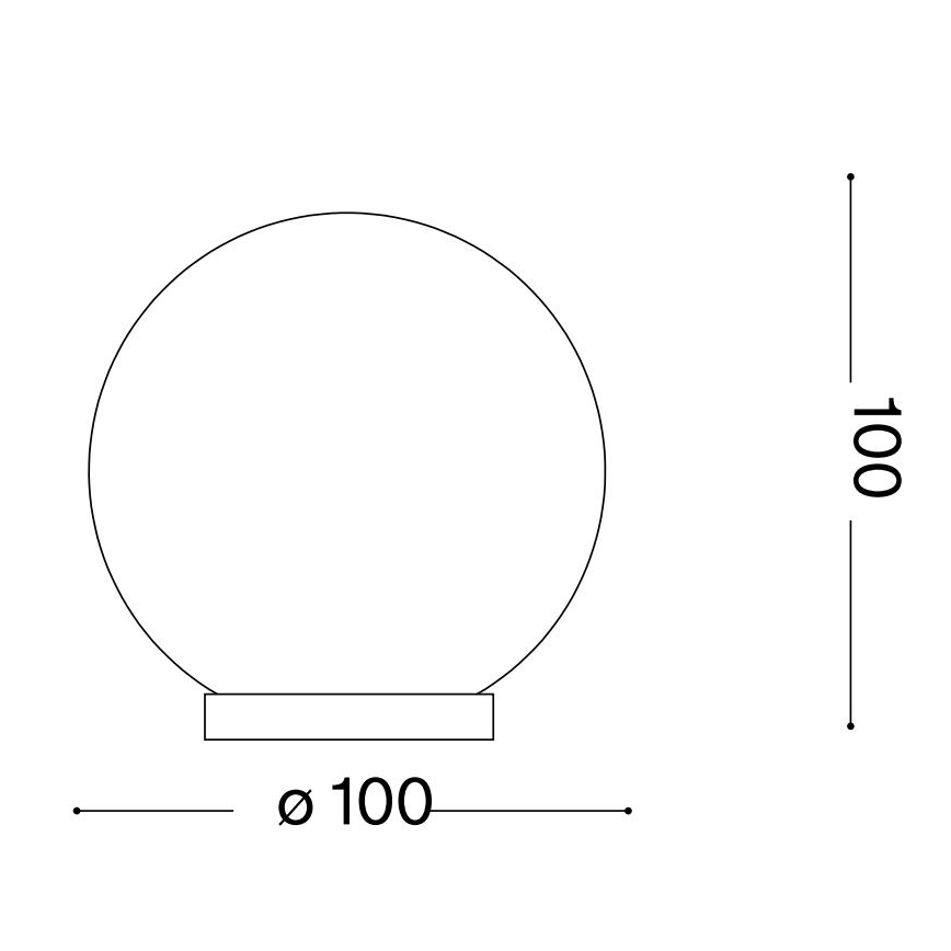 Ideal Lux - Επιτραπέζιο φωτιστικό LED MAPA 1xG9/3W/230V διάμετρος 10 cm λευκό