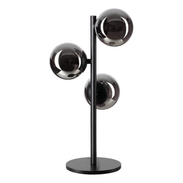 Ideal Lux - Επιτραπέζιο φωτιστικό LED PERLAGE 3xG9/3W/230V μαύρο/καπνιστό μαύρο