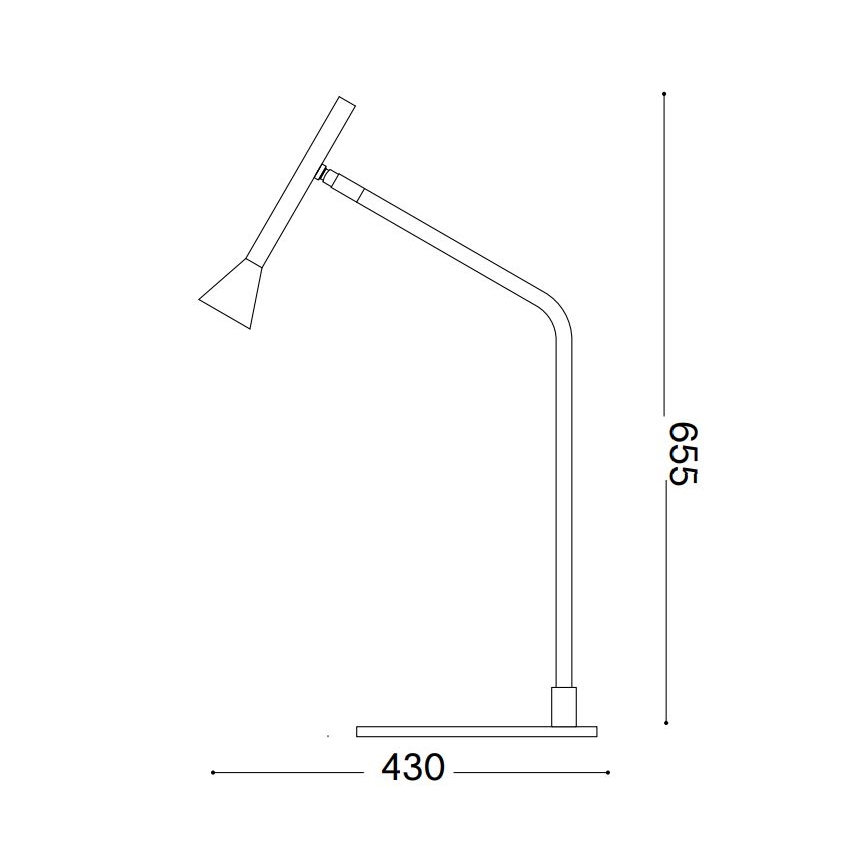 Ideal Lux - Επιτραπέζια λάμπα αφής dimming LED DIESIS LED/6,5W/230V CRI 90 χρυσό