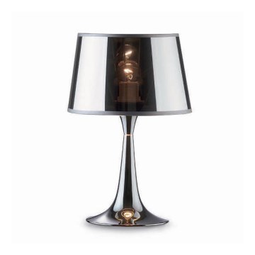 Ideal Lux - Επιτραπέζιο φωτιστικό LONDON 1xE27/60W/230V γυαλιστερό χρώμιο