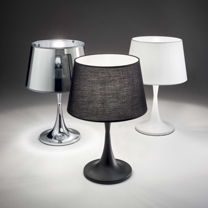 Ideal Lux - Επιτραπέζιο φωτιστικό LONDON 1xE27/60W/230V γυαλιστερό χρώμιο