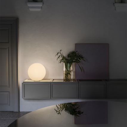 Ideal Lux - Επιτραπέζιο φωτιστικό MAPA 1xE27/42W/230V Ø 40 cm λευκό
