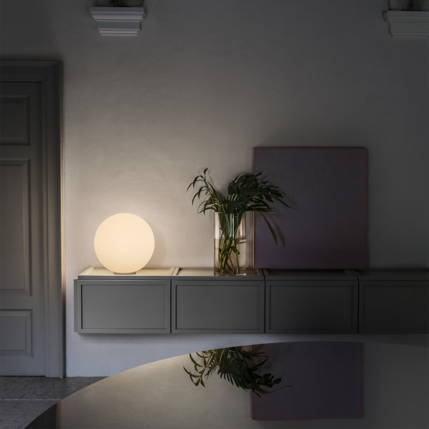 Ideal Lux - Επιτραπέζιο φωτιστικό MAPA 1xE27/42W/230V Ø 40 cm λευκό