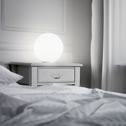 Ideal Lux - Επιτραπέζιο φωτιστικό MAPA 1xE27/42W/230V Ø 40 cm λευκό