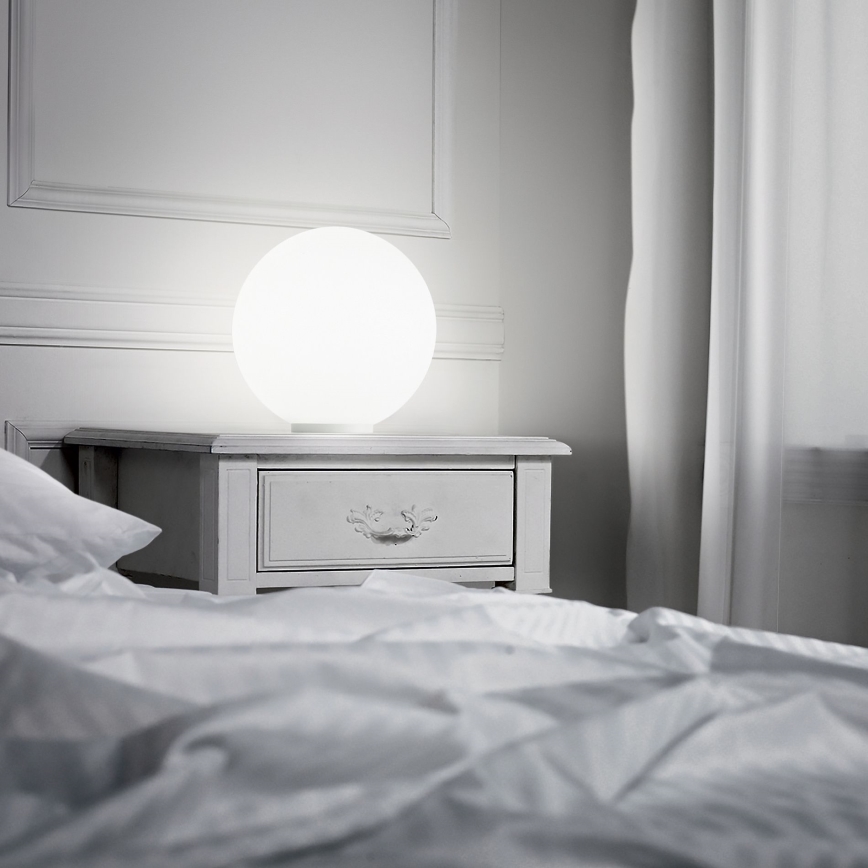 Ideal Lux - Επιτραπέζιο φωτιστικό MAPA 1xE27/42W/230V Ø 40 cm λευκό