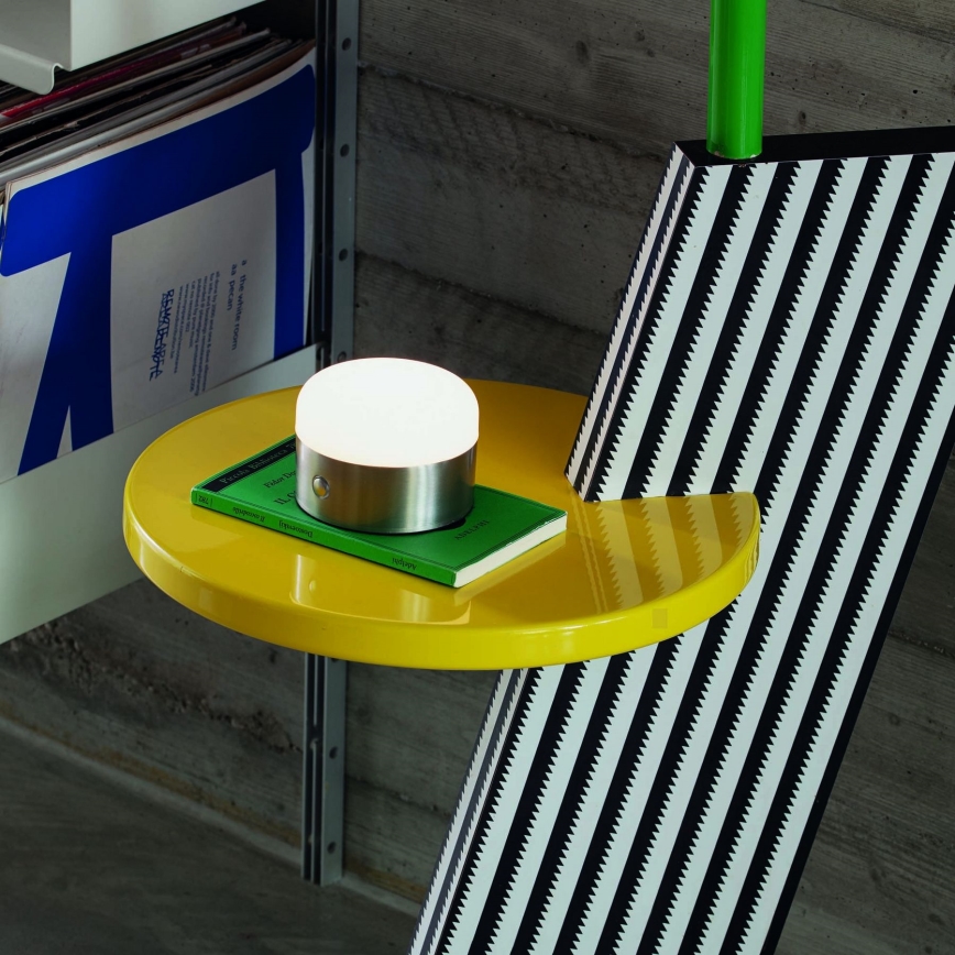 Ideal Lux - Επιτραπέζιο LED φωτιστικό αφής με ρύθμιση φωτεινότητας MIGNON LED/5W/5V 1500 mAh διάμ. 10 εκ. CRI 90 γυαλιστερό χρώμιο