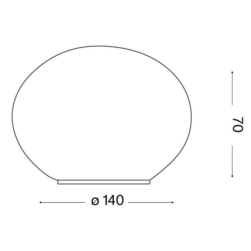 Ideal Lux - Επιτραπέζιο LED φωτιστικό SMARTIES 1xG9/3W/230V διάμ. 14 cm λευκό