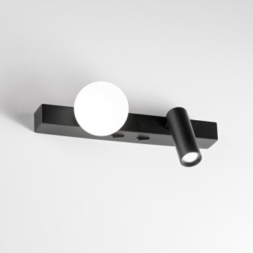 Ideal Lux - Επιτοίχιο φωτιστικό LED BINOMIO 2xLED/3W/230V CRI 90 μαύρο